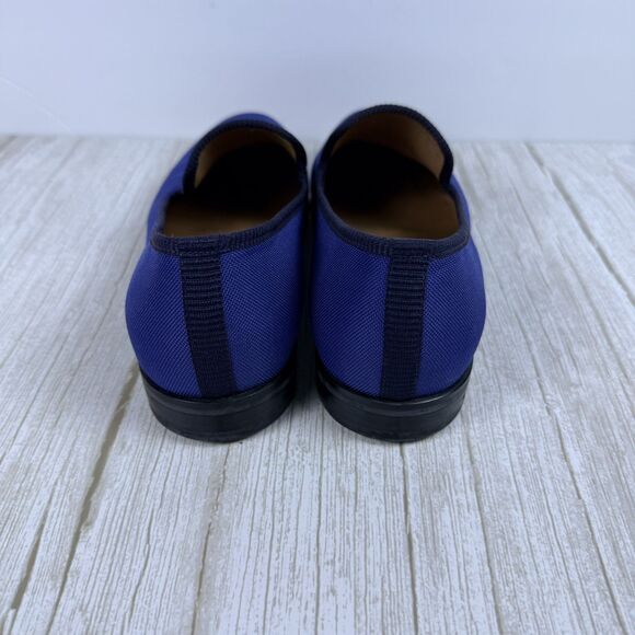 Duke + Dexter Mens Loafer Fabric Blue Slip-On Handmade England Sz 10 main image 9